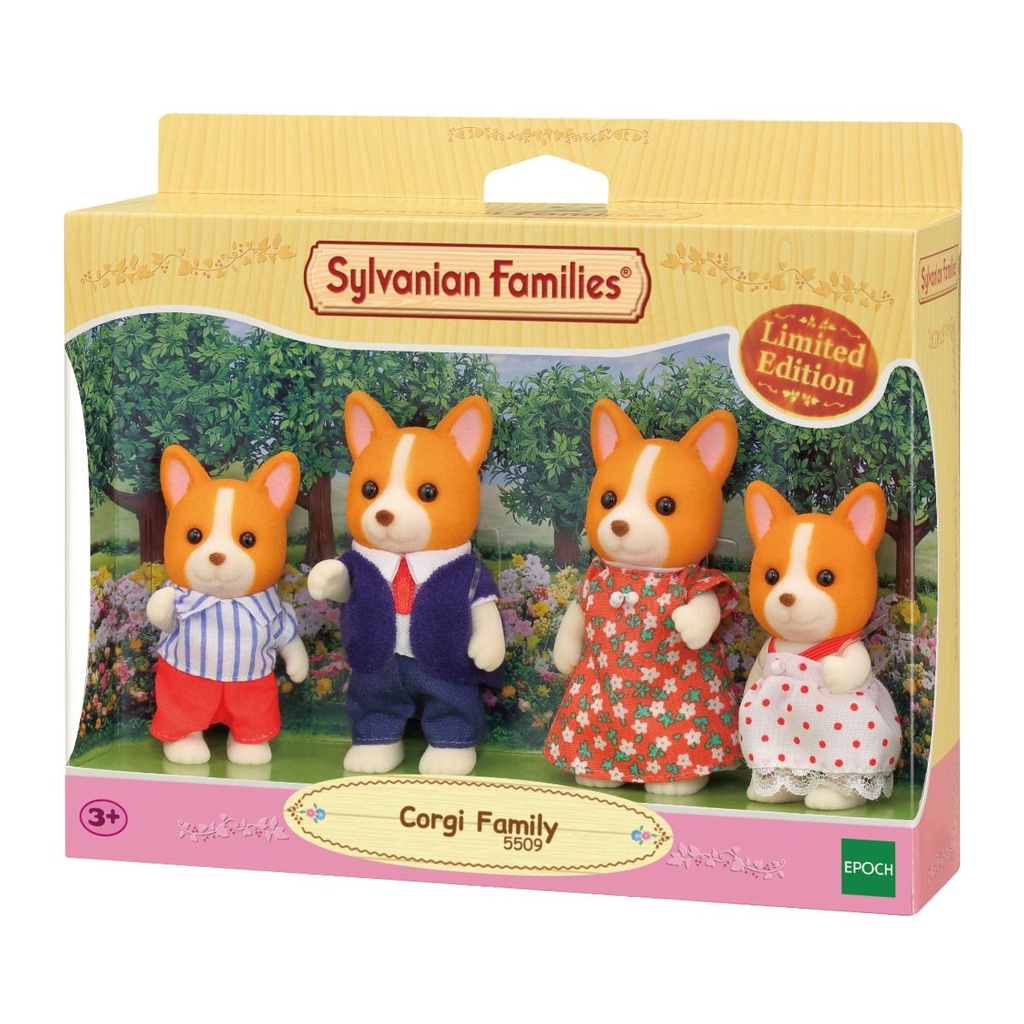 Đồ Chơi Sylvanian Families Gia Đình Chó Corgi Dog Family