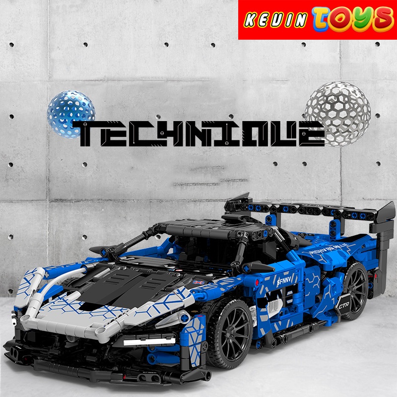 Đồ Chơi Lắp Ráp Xếp Hình Xe Điều Khiển Từ Xa RC Siêu Xe Thể Thao McLaren Senna SY No.SY8614 Với 1404 Mảnh Ghép