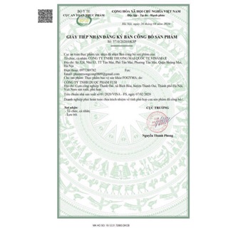 Sắt Hữu Cơ FOGYMA(Hộp 20 ống)