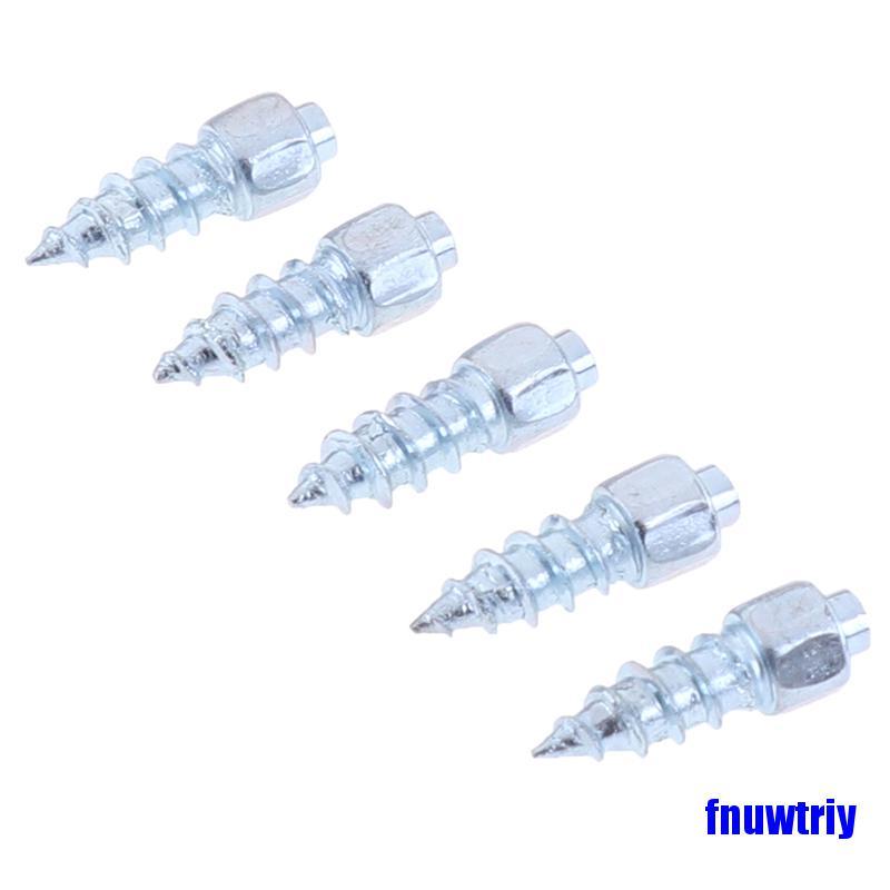 [COD]100pcs 9mm Steel Wheel Stud Screw Snow Tire Spike for Car Bicycle Nail Anti-Slip