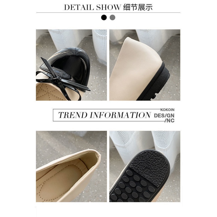 Giày Búp Bê Mũi Tròn Đế Mềm Thoải Mái Thời Trang Xuân Thu Cho Nữ Size 35-43 41 42