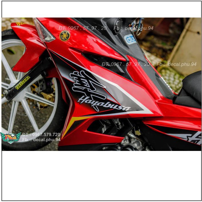 Tem Rời Exciter 150 Đỏ đen Hayabusa (O)