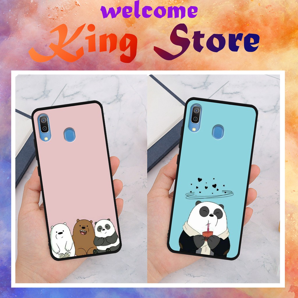 Ốp lưng SamSung A10/A20/A30/A40 in hình Gấu Bear siêu đáng yêu, độc, lạ_KINGSTORE.HN_Ốp SS A10/A20/A30/A40