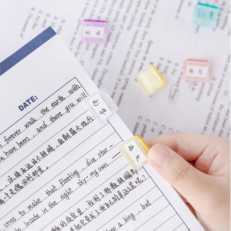 Kẹp Giấy Mini Bằng Kim Loại Màu Kẹo Trong Suốt Giá Đỡ