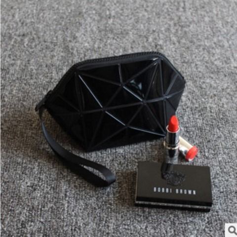 Túi đựng mỹ phẩm mini họa tiết hình thoi xinh xắn