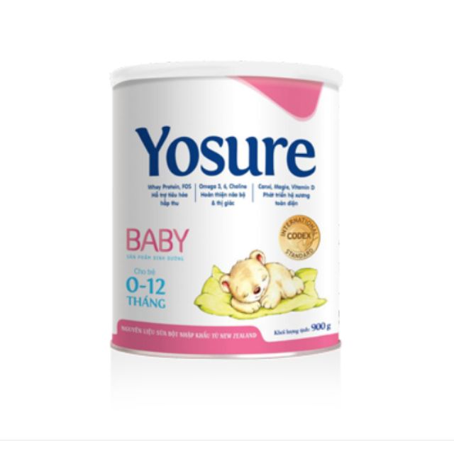 Sữa yosure baby 0_12 tháng tặng bát