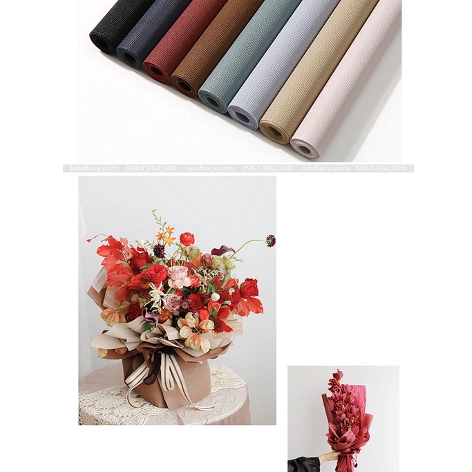 Giấy gói hoa gấm xốp Hàn Quốc không thấm nước (xấp 20 tờ) - GIA0071