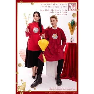 Combo Áo Vân Hạc và quần váy cho nữ