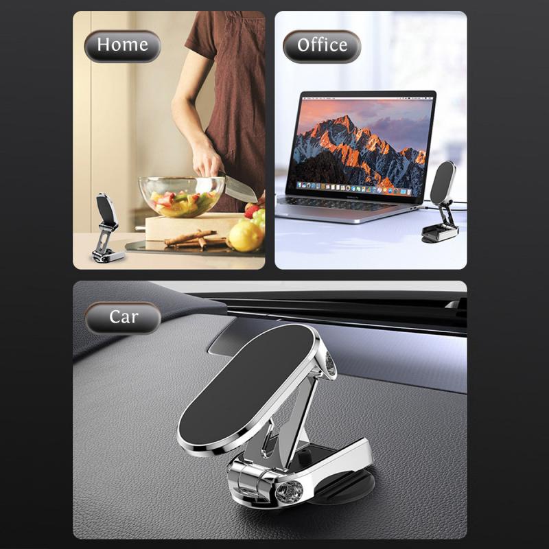 Giá đỡ điện thoại HDOORLINK từ tính có thể gập lại dùng trên xe hơi cho Samsung Huawei