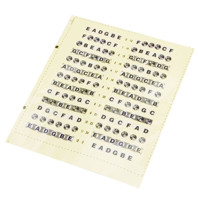 SUP Guitar Fretboard Note Label Stickers Decals Learn Fingerboard Neck Note Beginning Essential