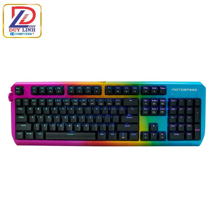 BÀN PHÍM CƠ MOTOSPEED CK80 RGB PRO GAMING (MÀU RAINBOW)