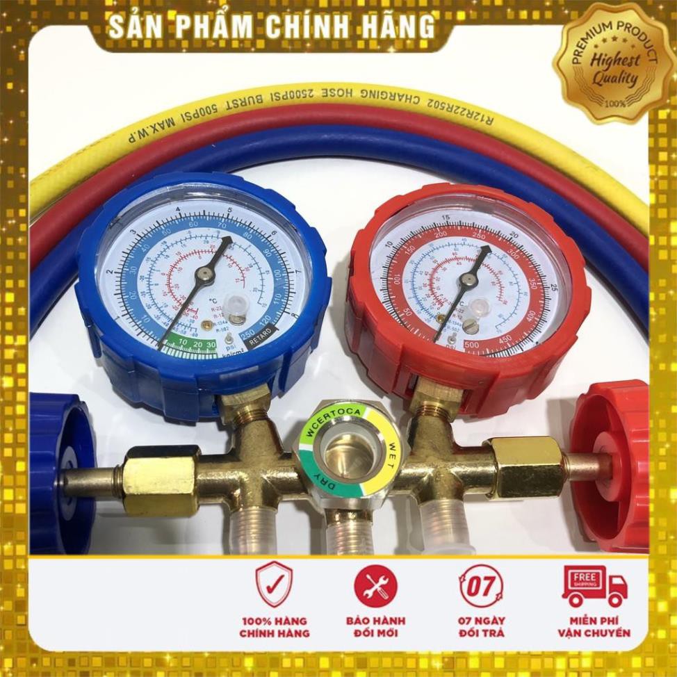 Đồng hồ đo áp suất Gas máy lạnh HS-536C