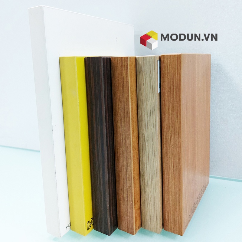 Tấm ván lẻ MVL-001-12 MODUN.VN- màu trắng, chống ẩm, cắt theo yêu cầu, dày 12mm, đã dán cạnh