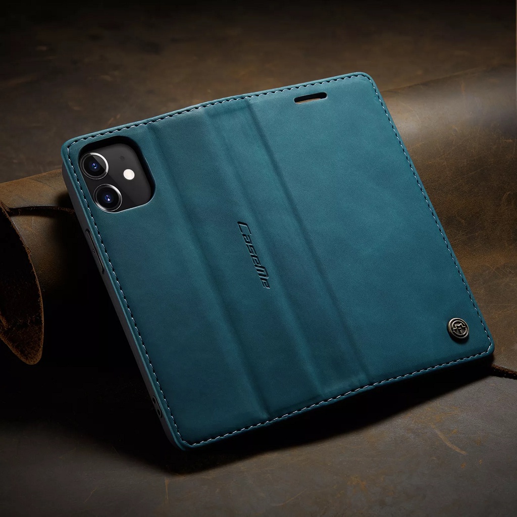 Bao da cho iPhone Xs Max Xr 5 6 6s 7 8 Plus chính hãng, Case điện thoại Caseme cao cấp dạng ví