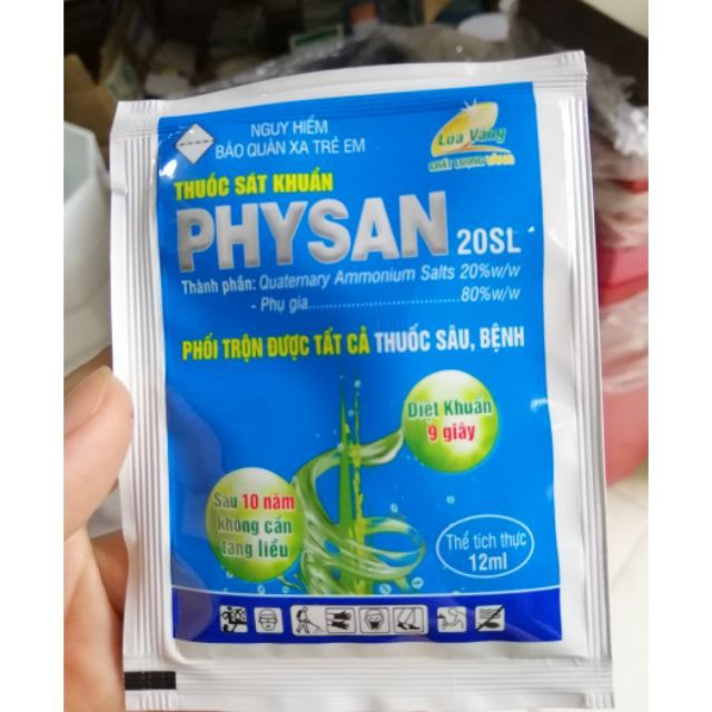 Thuốc sát khuẩn Physan 20SL đặc trị thối nhũn cho lan gói 12ml