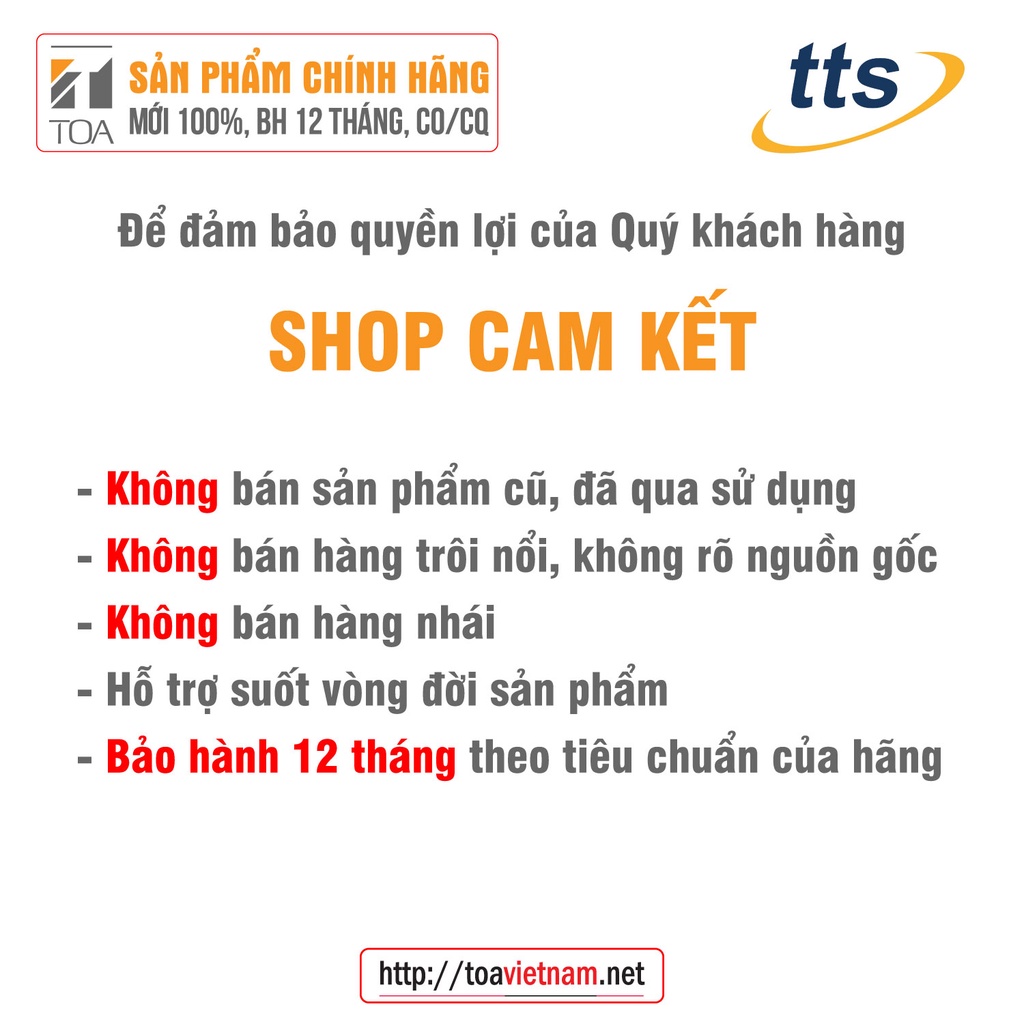 Loa nén, loa phóng 15W không biến áp: TOA SC-615