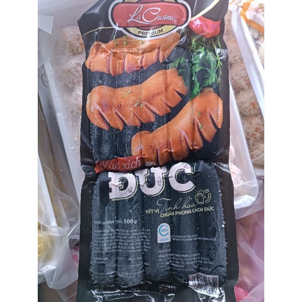 (HCM) Xúc Xích Đức Lacusina, Bịch 500g