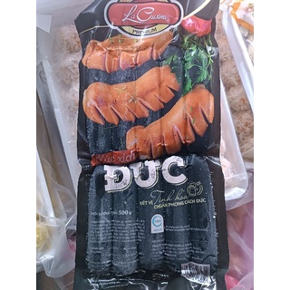 Xúc xích đức lacusina, bịch 500g