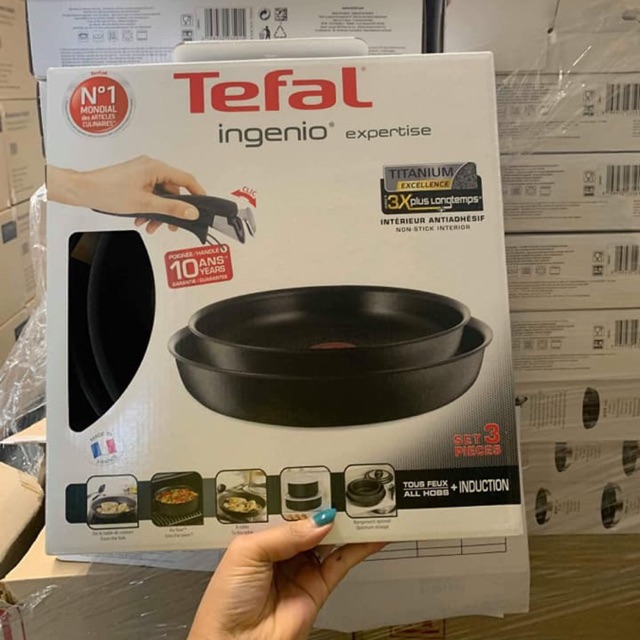 SET 2 CHẢO TEFAL INGENIO EXPERTISE 22-26CM CÁN RỜI