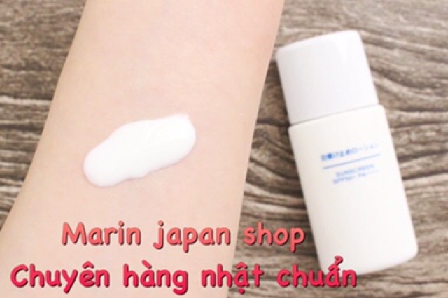 (Đủ bill,hàng chuẩn) Kem chống nắng Muji Nhật Bản dạng lotion dạng nước nhanh thấm với SPF50,PA++++ Sunscreen 30ml
