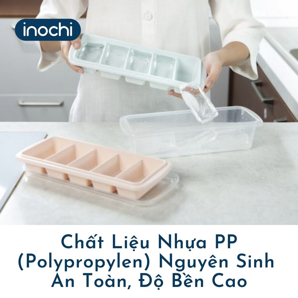 Khay Đá Vỉ Kari INOCHI Dạng Thanh Dài - Chất Liệu Nhựa Cao Cấp An Toàn Cho Sức Khỏe