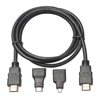 Widewing 3 in 1 high speed hdmi to mini/micro hdmi adapter cable for pc tv ps4
