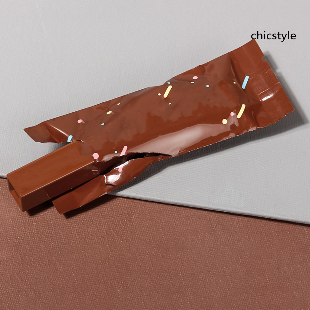 (Hàng Mới Về) Son Lì Chống Nước Lâu Phai Thiết Kế Vỏ Son Hình Thanh Socola Độc Đáo