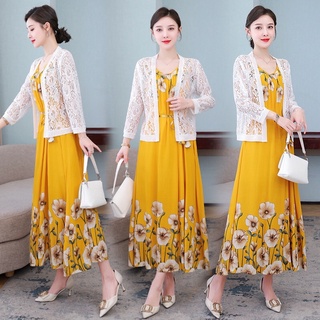 Áo trung niên cho mẹ- áo khoác ren lưới mỏng trung niên nữ kiểu dáng sang trọng