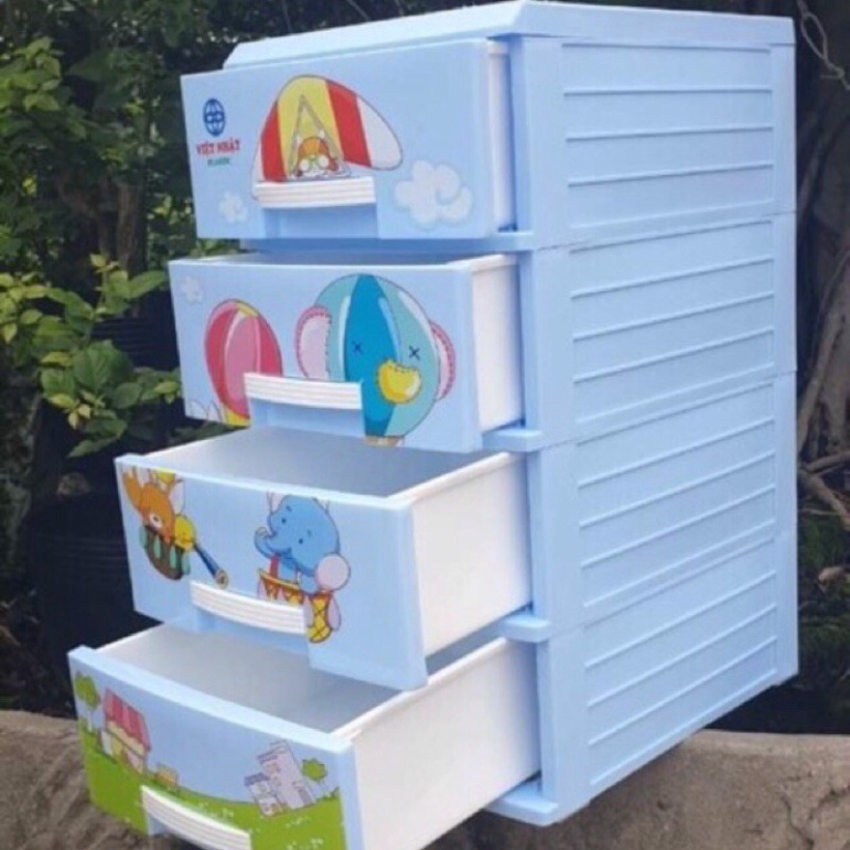tủ nhựa mini kitty, tủ nhựa ngăn kéo đựng đồ nhỏ gọn
