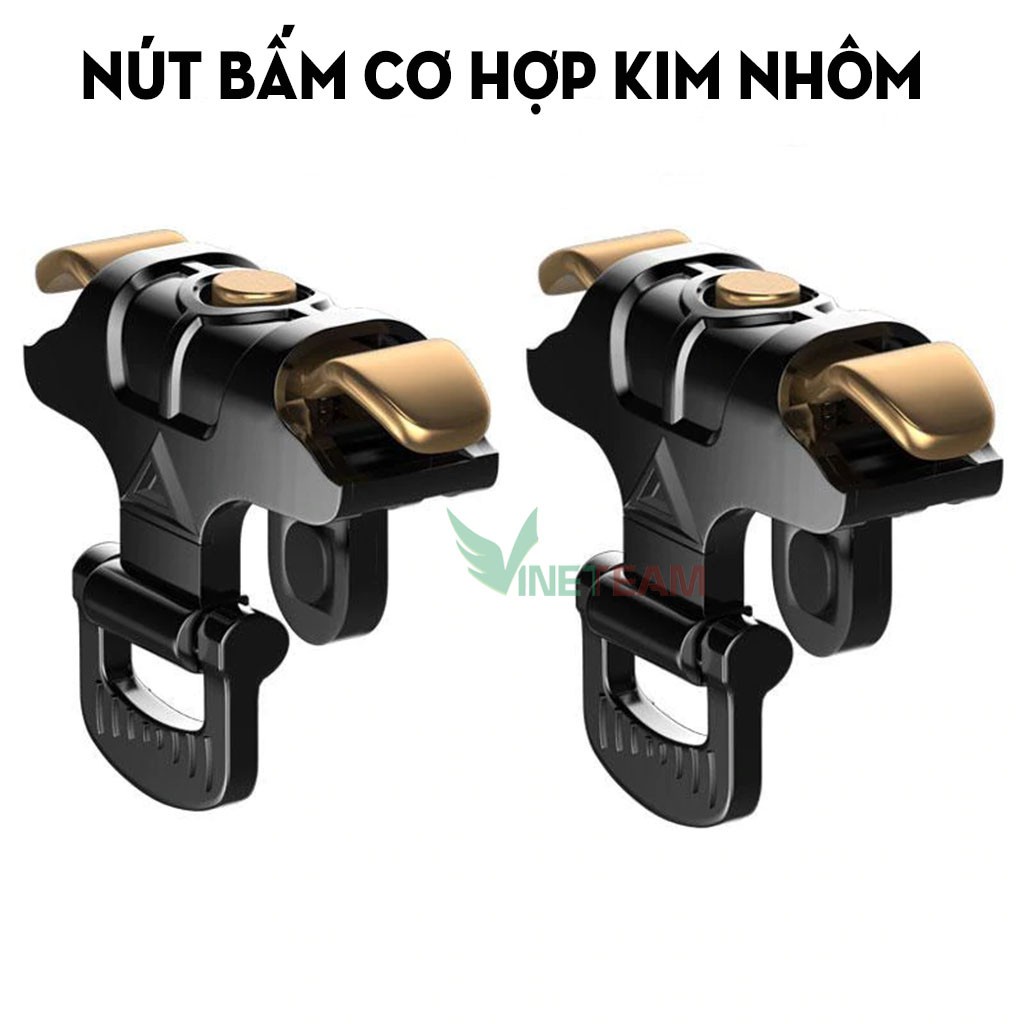 Bộ 2 Nút Bấm Chơi Game PUBG Taurus MK-1 Hỗ Trợ Chơi PUBG, ROS, Freefire Dành Cho Điện Thoại Androi Và IOS -dc4154