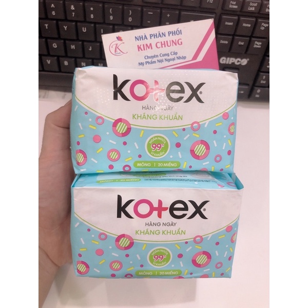 Chính hãng ❤️ Băng vệ sinh Kotex hàng ngày bịch 20 miếng