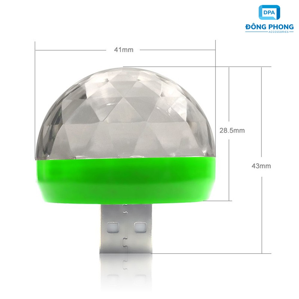 Đèn Led USB Vũ Trường Mini Cảm Ứng Theo Nhạc