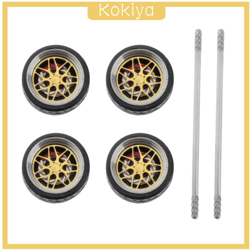 Bộ 4 Bánh Xe Thay Thế Cho Mô Hình Đồ Chơi Xe Hơi Hotwheels E1 Tỉ Lệ 1 / 64