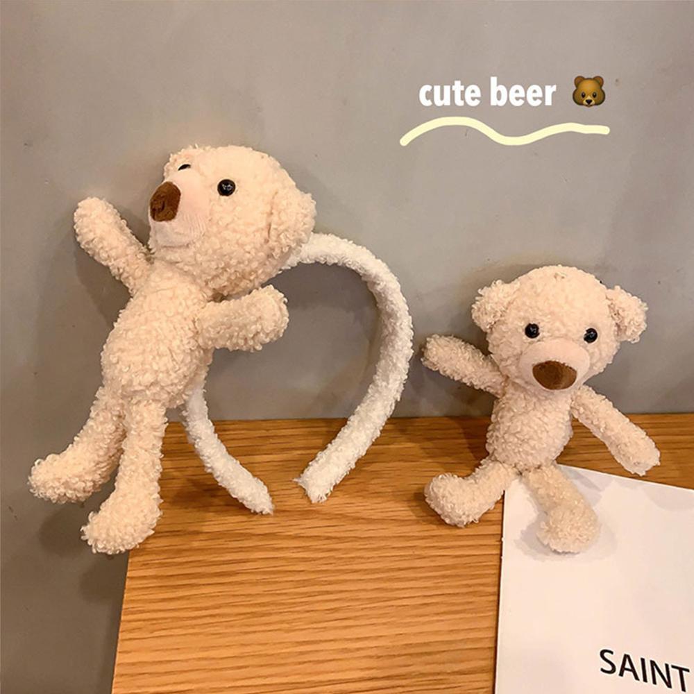 Dây Buộc Tóc Cao Su Co Giãn Hình Gấu Bông Đáng Yêu Thời Trang Cho Nữ