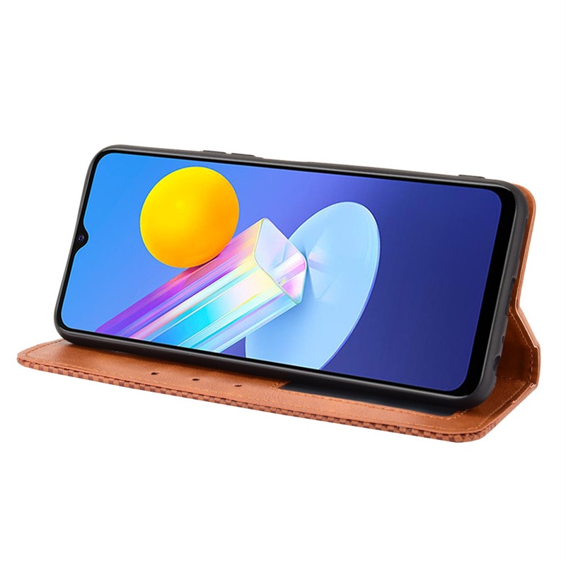 Bao da dạng ví Vivo V21 5G, Y72 5G, Y53s, Y21, Y21s, Y15s, Vivo V23e có nắp gập, ngăn đựng thẻ tiền tiện lợi