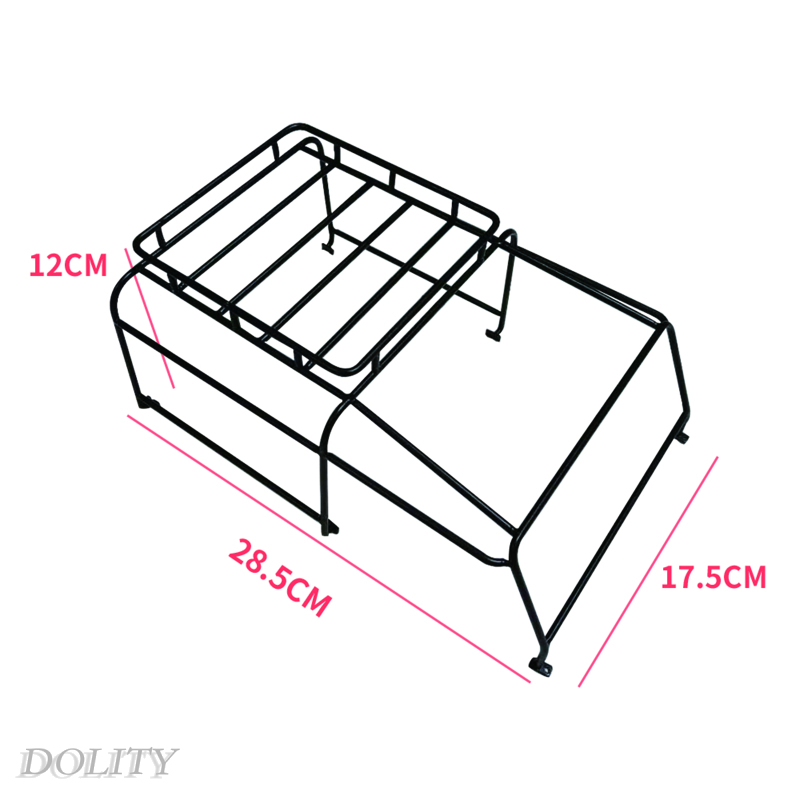 [DOLITY]RC 1/10 Roof Luggage Rack Crawler Short Truck Shell Cover D90