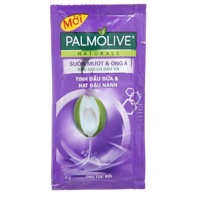 Dầu gội Palmolive dây 12 gói (hồng / tím)