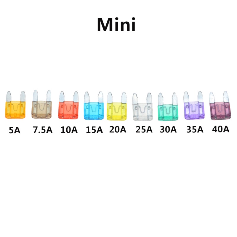 Set 10 Cầu Chì Tự Động mini 3A 5A 7.5A 10A 15A 20A 25A 30A 35A 40A