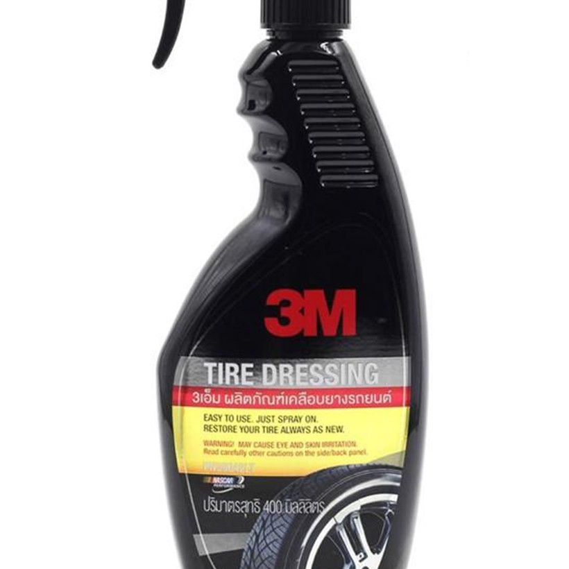 [ Tặng Tinh dầu thơm xe] Chai Xịt Chăm Sóc Và Bảo Dưỡng Lốp Xe 3M 39042 LT 400ml