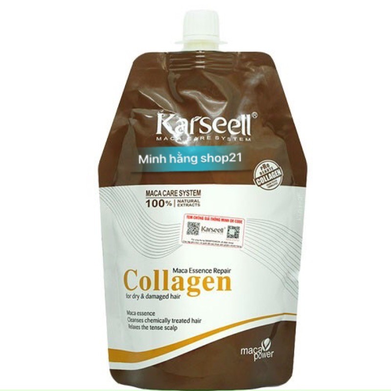 hấp colagel karselll túi chuẩn hãng , dung tích 500ml , là 1 sản phẩm được đánh giá 10 điểm , giá thành rẻ , hiệu quả 🥰🥰