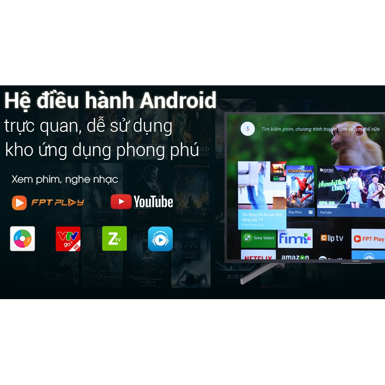 Android Tivi Sony 4K 43 inch KD-43X7500F Mới 2018