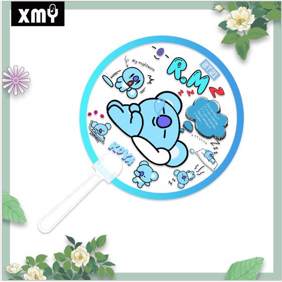 Quạt nhựa PVC tròn BT-21, Twice, Momoland, Blackpink, EXO mẫu mới nhất 2019 | BigBuy360 - bigbuy360.vn