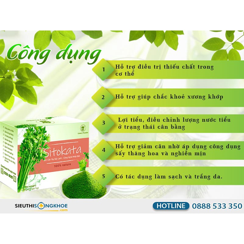 Bột cần tây Sitokata 100g (20 gói x 5g)