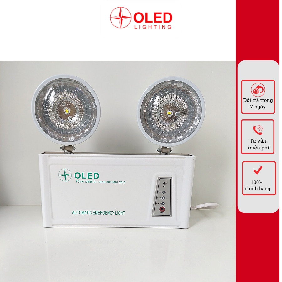 Đèn led chiếu sáng khẩn cấp, đèn sự cố mắt ếch công suất 3w mặt nhôm nhựa hiện đại - bảo hành 2 năm, Oled lighting