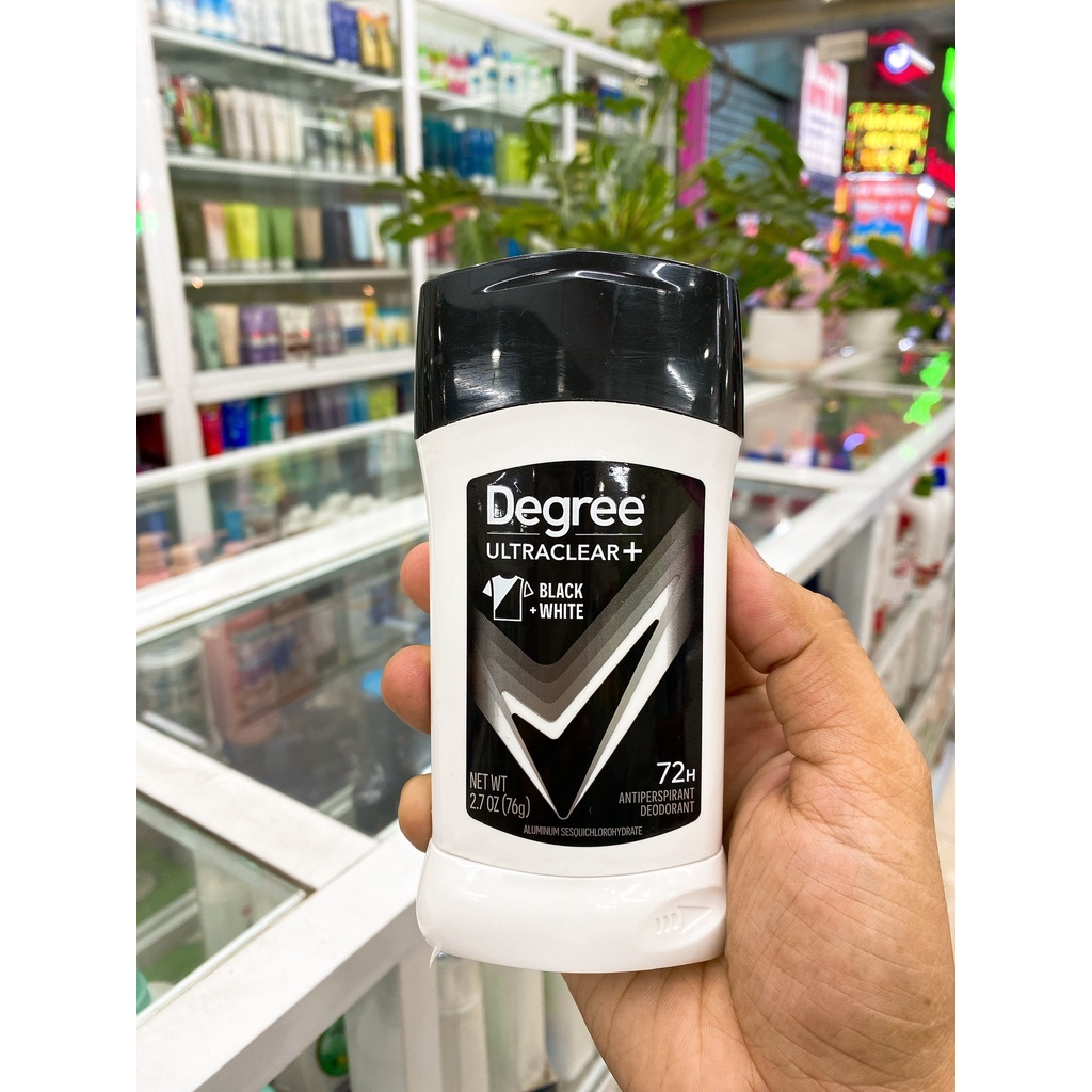 (USA 76g) Lăn Sáp Khử Mùi Degree Men Motionsense UltraClear Black White Chống Ố Vàng Áo Mẫu Mới