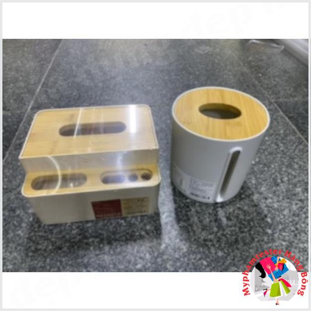 Hộp đựng dấy tròn chữ nhật đa năng mặt gỗ hàng cao cấp 100% nhập khẩu