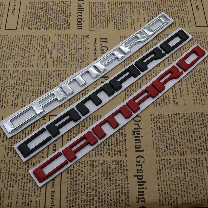 Logo Kim Loại Trang Trí Xe Hơi Hình Camaro 1 Cái
