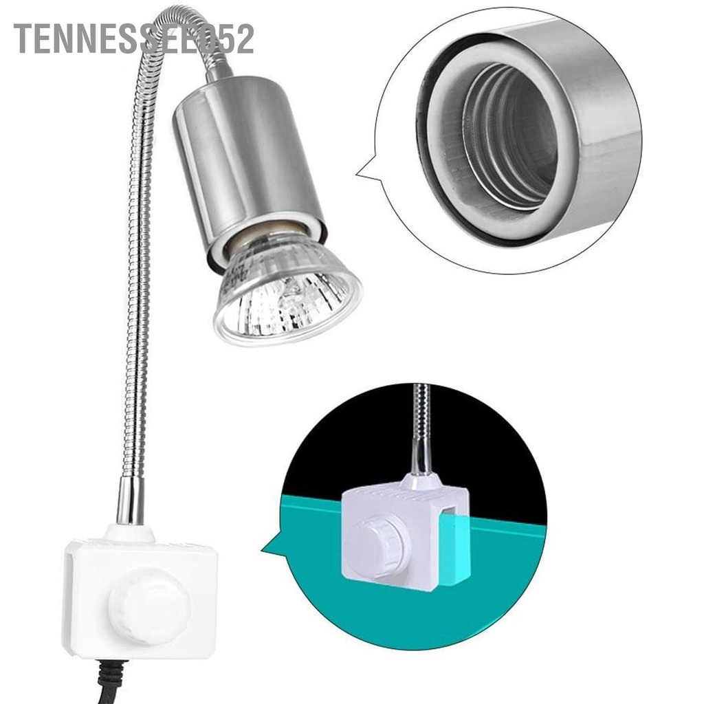 Tennessee052 Bóng đèn sưởi cho bò sát đa năng Đèn E27 Giao diện bóng Bể cá cảnh Vương quốc Anh Cắm 220V
