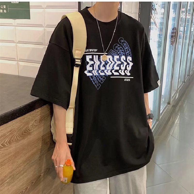 Áo Thun Tay Ngắn Dáng Rộng In Họa Tiết Hoạt Hình Phong Cách Hip Hop Hàn Quốc Thời Trang Mùa Hè Cho Nam Và Nữ