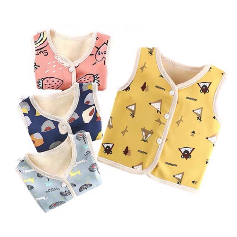 Áo Gile Nỉ Lông Cho Bé